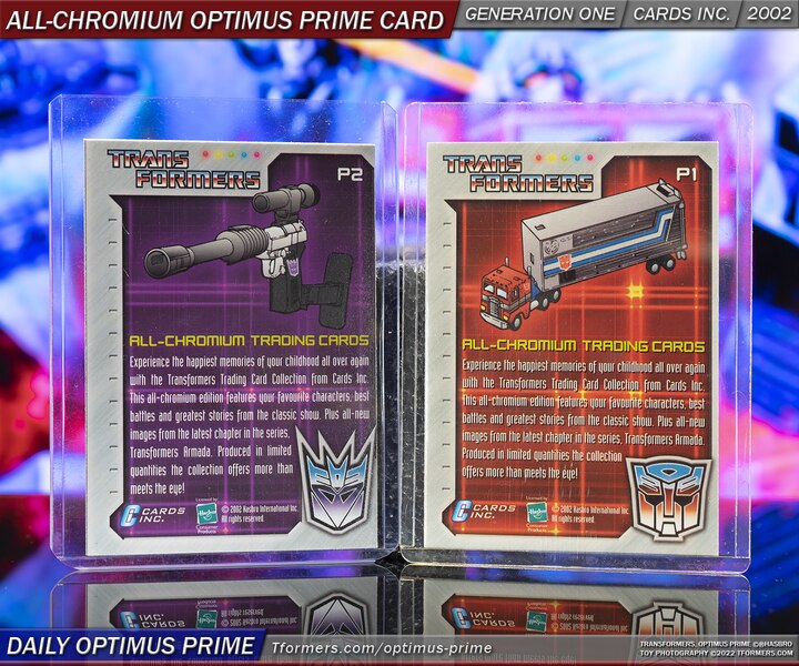 Daily Prime   Megatron Va Optimus Prime All Chromium Cards Rear (2 of 2)